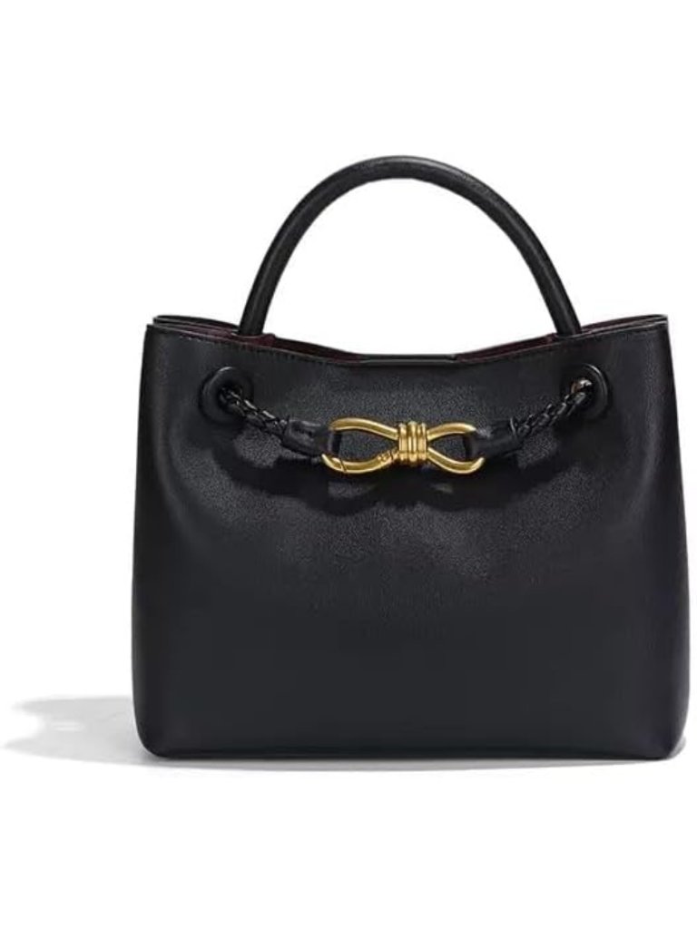 Stylish Woven Leather Tote Bag For Women | Chic Shoulder Handbag & Top Handle